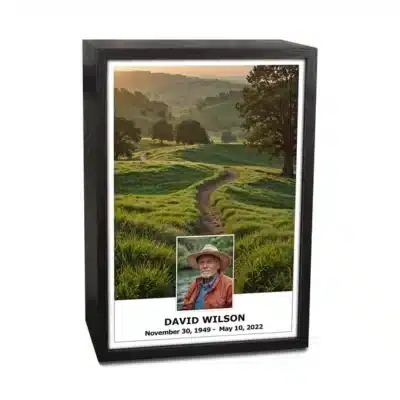 Foggy Hillside Retreat Cremation Urn for Ashes - Urnva
