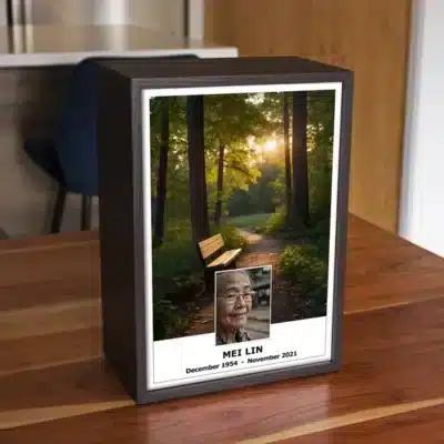 Tranquil Forest Rest Cremation Urn for Ashes - Urnva