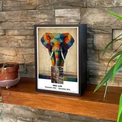 Majestic Tusk Elephant Cremation Urn for Ashes